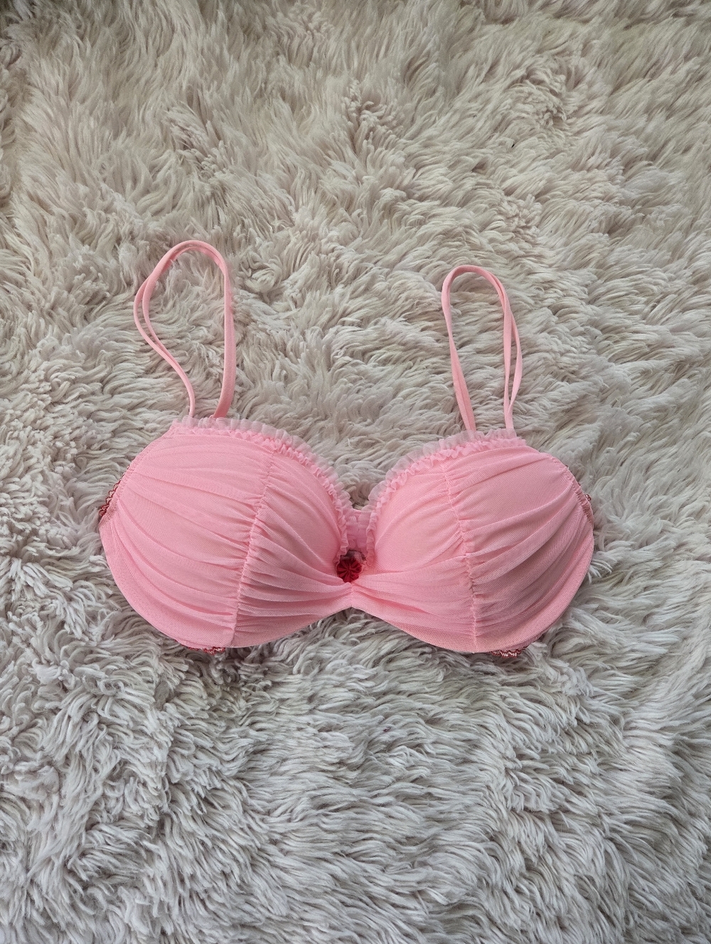 Victoria's Secret Light Pink Gathered Push-Up Bra